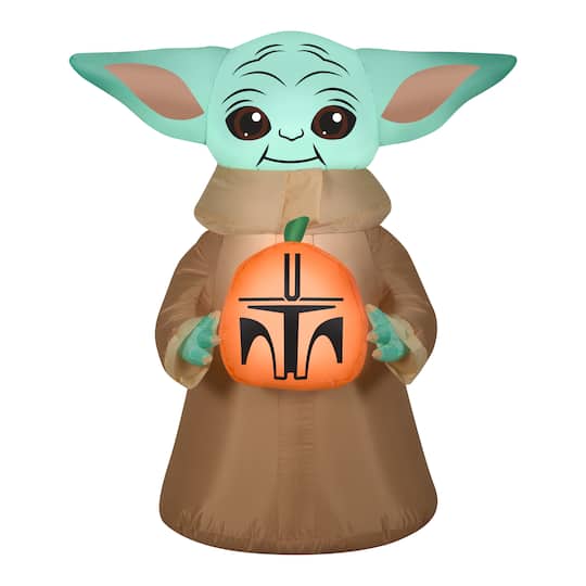 Airblown® 4.5ft. Inflatable The Child with Pumpkin Halloween Decoration